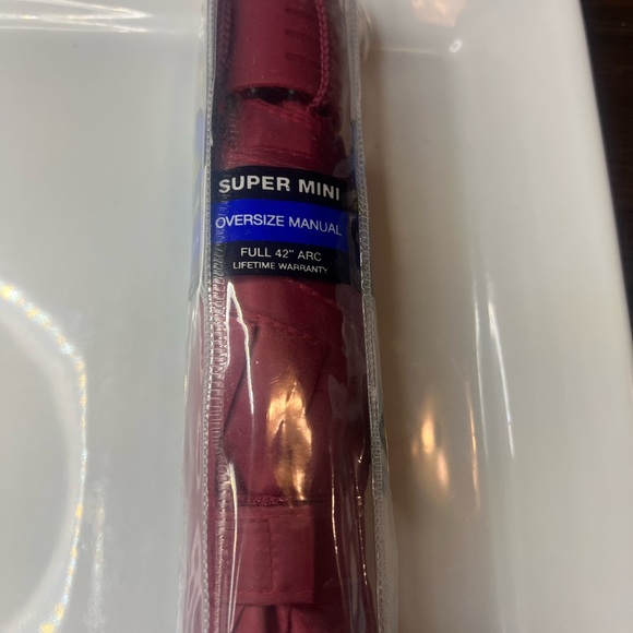 Weather Station - 42" ARC Automatic opening umbrella windproof frame Red - Picture 4 of 5